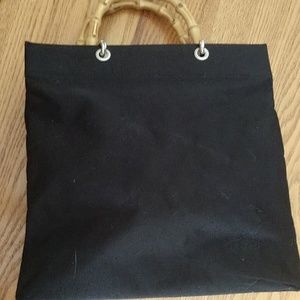 FIND #4 durable "File" Fabric Bamboo shaped Handled Shopper Sunny Hawaii NWOT